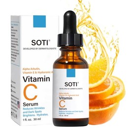 Vitamin C Face Serum 20, Hyaluronic Acid, Alpha Arbutin and Vitamin E, Anti Aging for Dark Spots, Wrinkles  Acne, Brightens Skin Tone, Restores...    