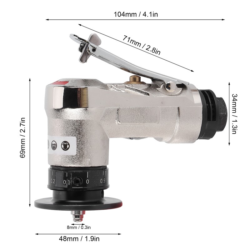 Mini Pneumatic Chamfering Machine Hand held 45 Degree Arc Burr