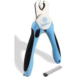 gonicc Dog & Cat Pets Nail Clippers and Trimmers - with Safety Guard to Avoid Overcutting, Free Nail File, Razor Sharp Blade - Professional Grooming Tool for Pets