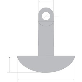 SeaSense Mushroom Anchor 20-Pound, Vinyl Coated