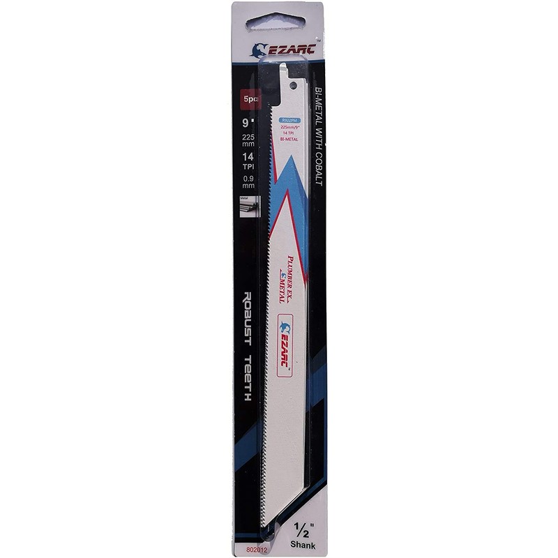 EZARC Reciprocating Saw Replacement Blade, Total Length 10.0 inches (255