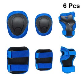 VORCOOL Kid's Knee Pads Elbow Pads Wrist Guards Protective Gear Set for Skateboarding Cycling Skating Roller Blading Protective Gear (S, Blue)