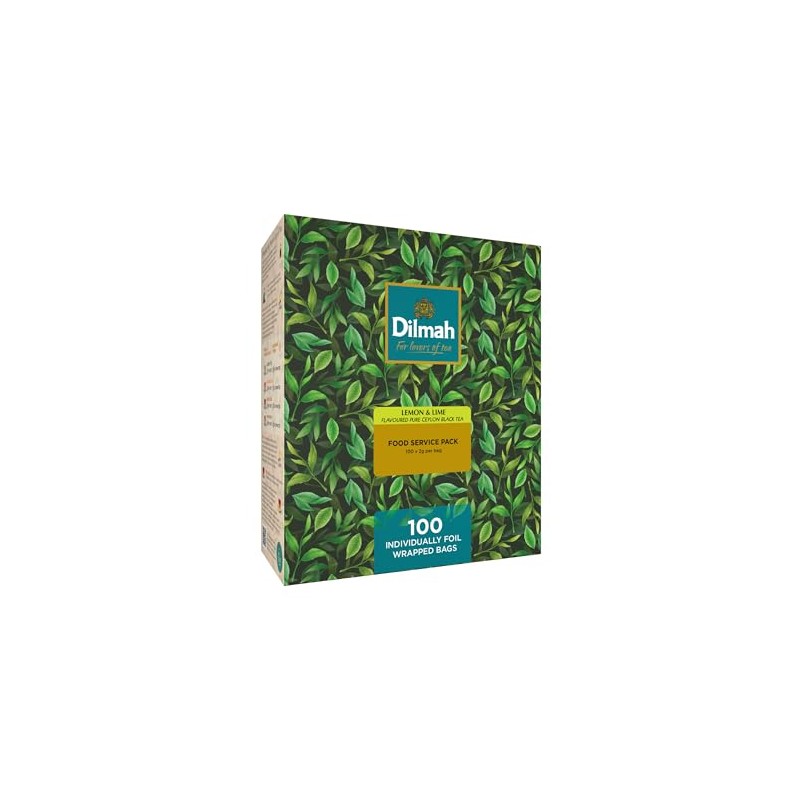 Dilmah Lemon & Lime Flavoured Pure Ceylon Black Tea -