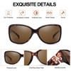 IGnaef Polarized Sunglasses for Women, Ladies Trendy Butterfly Decoration Driving