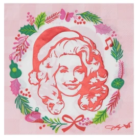 Dolly Parton Holly Dolly Christmas 2 Ply Paper Lunch Napkins 16 Pieces