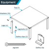HoldRite QuickStand 22 Inch Water Heater Stand, Up to 52
