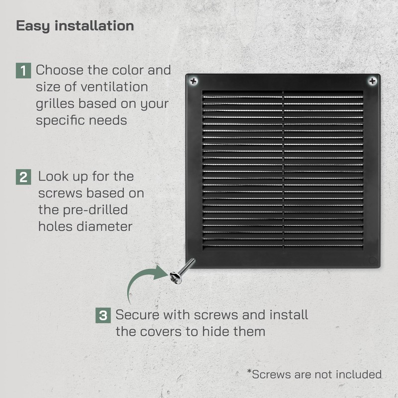 Vent Systems 8" x 8" Inch (Opening Dimensions) - Pack