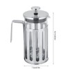 Stainless Steel Glass French Press Filter Coffee Pot Household Tea
