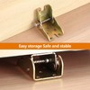 4 Pcs Self Locking Foldable Hinges, Self Locking Hinge Extension