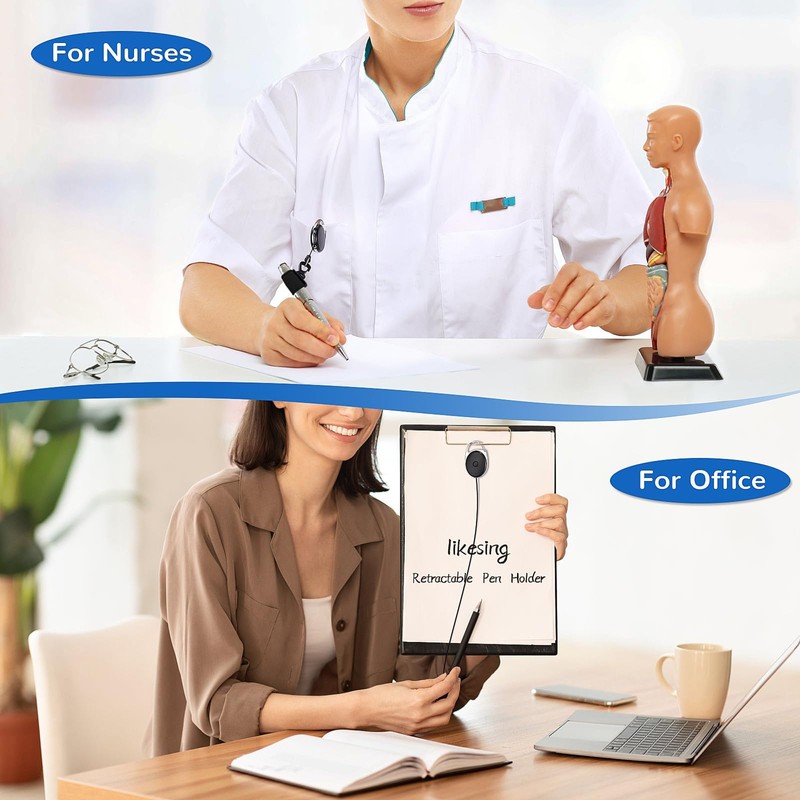 Likesing 4 Pcs Elastic Pen Cap Pen Holder 2 Pcs