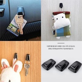 차량용행거 자동차걸이 3p 다용도 부착 고리 후크 Car Hanging Hook 3p Multi-Purpose Attachment Hook