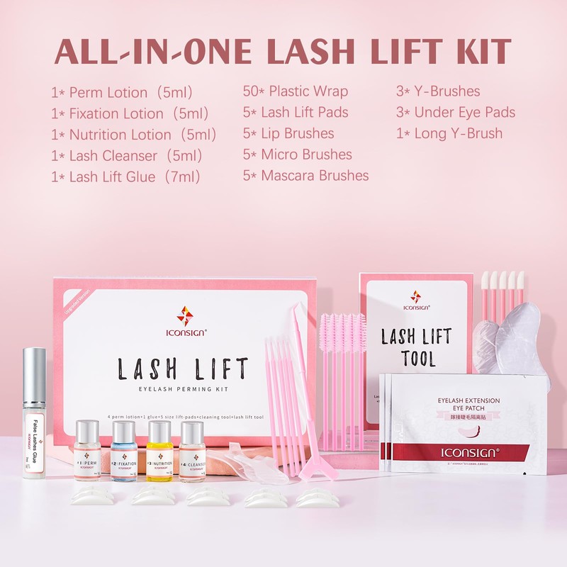 ICONSIGN Lash Lift Kit (2nd Generation) Professional Semi Permanent Eyelash