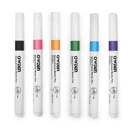 OWDEN 6-Pieces Metal Stamp Enamel Marker for Metal Stamping and Engraving Diy, Jewelry Steel Stamps Acrylic Ink 6 Colors. (6 Colors)