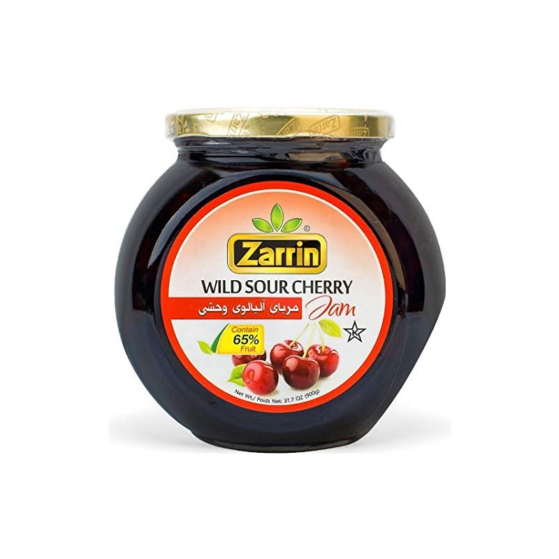 Zarrin - Wild Sour Cherry Preserve, 31.7 oz (900g), Contains