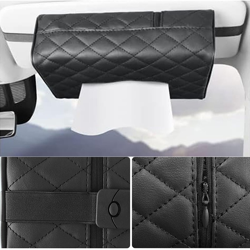 Car Tissue Case, Interior Decoration, Car Tissue, Hanging, Sun Visor,