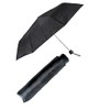 RAJAV Small Portable Compact Black Umbrella with Manual Folding Mechanism
