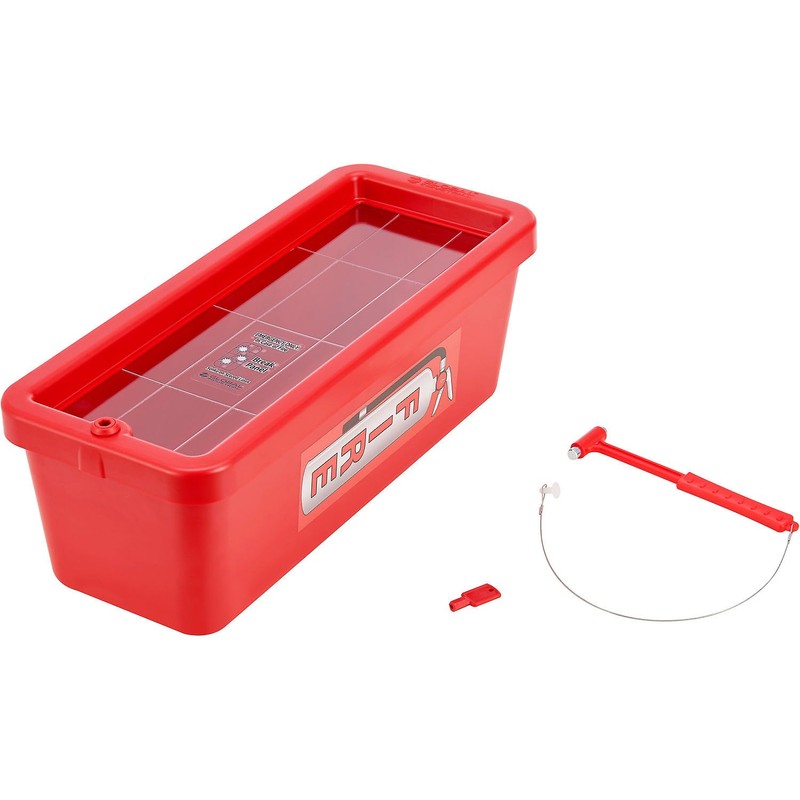 Global Industrial Fire Extinguisher Cabinet, Plastic, Fits 20 lbs., Red