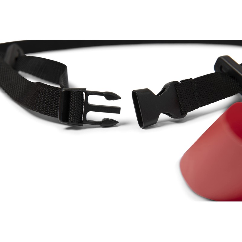 CHAMPRO Quick-Down Pop Football Flag Belt - Each, Scarlet (A108SC)