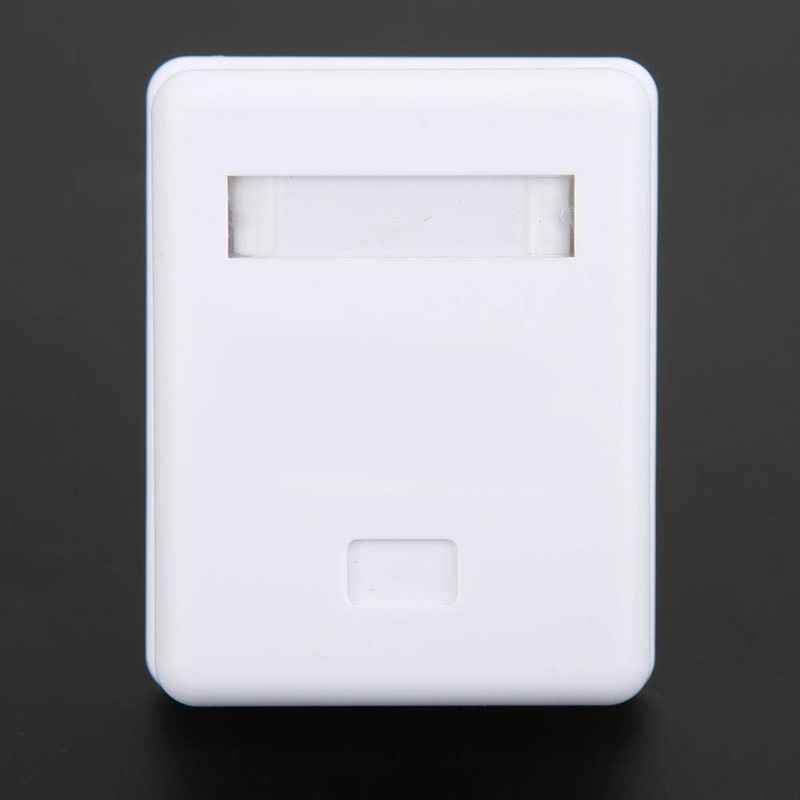 Fafeicy 2Pcs Mount Box RJ45 Cat6 Single Port Desktop Information