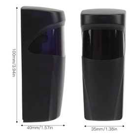 Qiilu Infrared Beam Sensor, Active Infrared Beam Sensor Anti Theft for Gate Openers Access Control Security Alarm System