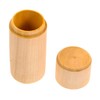 BUGUUYO Essential Oil Wooden Storage Box Round Single Bottle Case