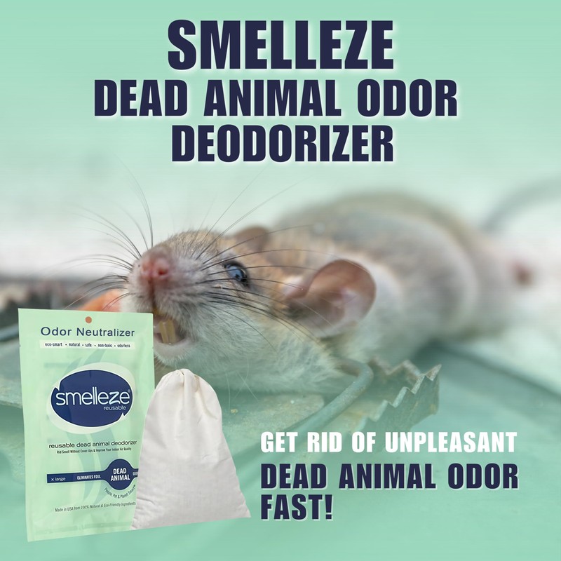 SMELLEZE Dead Animal Odor Eliminator for Home - Removes Rodent