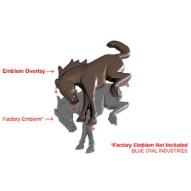 OEM M-1447-BEBR Sinister Bronze Rear Tailgate Emblem Overlay Made for Bronco 2021-2024