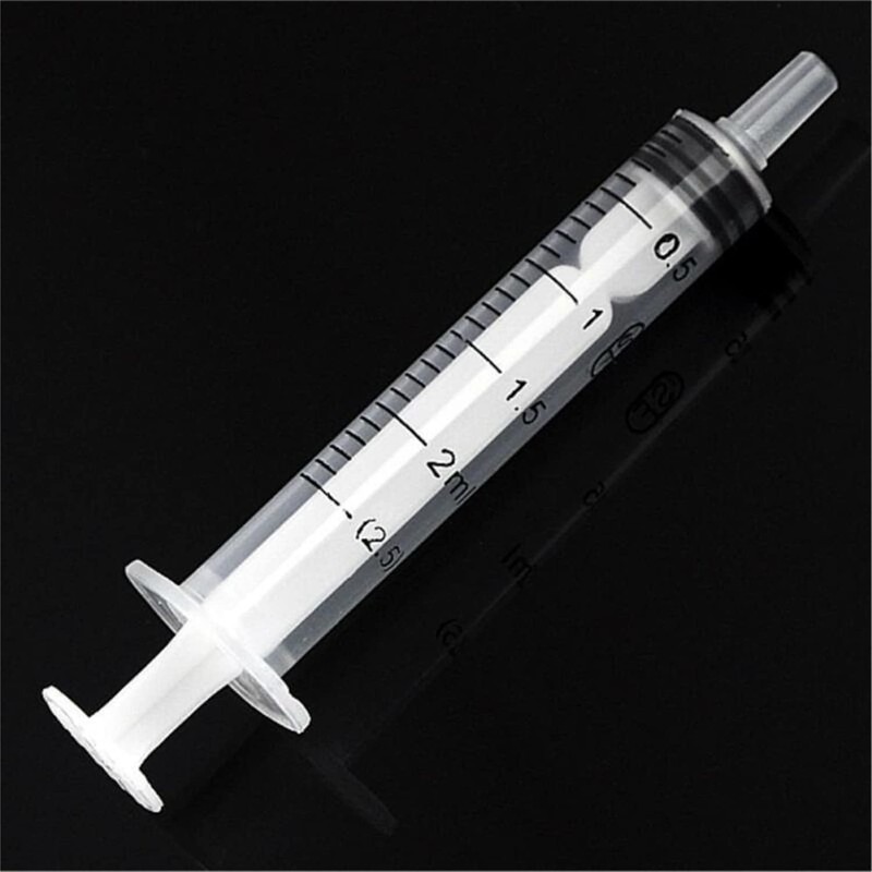 10PCS 2.5ML Reusable Plastic Syringe with Measurement Hydroponics Plastic Nutrient