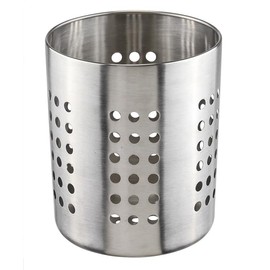 Bambelaa! Cutlery Drainer Stainless Steel Round Metal Dish Drainer Dish Silver Drainer Sink Cutlery Holder Table Kitchen Utensil Holder Utensil Holder Kitchen Approx. 10.5 x 13.5 cm