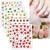 Nagelsticker Kleines Mädchen, 20 Blatt Selbstklebend Nagelaufkleber Nail Art Sticker