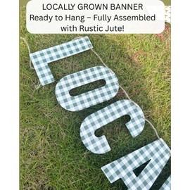 locally grown baby shower decorations banner