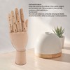 Flexible Wooden Hand Model Moveable Wooden Artists Manikin Hand Figure