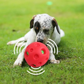 pet prime Dog Toy Ball for Large Dogs, Stiff and Durable Sounding Toy for Loud Lovers Easy to Clean Medium Dogs Diameter 5.5 inches (14 cm)