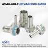 PATIKIL G1/4x5mm Hose Barb Fitting Adapter, 4PCS Female Aluminum Pipe