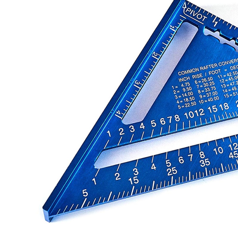 ncdoi Angle Ruler 7 Inch Aluminum Alloy Measuring Ruler Woodworking