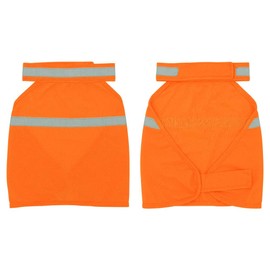 Dog Jacket High Visibility Safety Reflective Dog Vest for Small Medium Large Dogs (Medium, Orange)