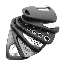 Namvo Kitchen Accessories 6-Piece Set, Kitchen Utensils, Mini Vegetable Peeler, Space Saving Camping Accessories, Grater, Bottle Opener, Pizza, Garlic Ginger Grater (Black)