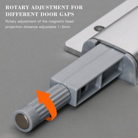 MOPLA Push Open Door Opener, Cupboard Push to Open Door Opener, Pack of 6, Push Open Magnetic Tip On for Doors, Furniture, Drawers, Pressure Opener, Cabinet Door Opener, Pressure Door Opener