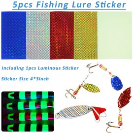 Fishing Lure Making Kit, Fishing Lures Set Unpainted Fishing Lures Making Kit with Blank Crankbait Minnow Sinking Lures, Hooks, Split Rings, Laser Stickers, DIY Lures Making Tools(300pcs Lures Kit)