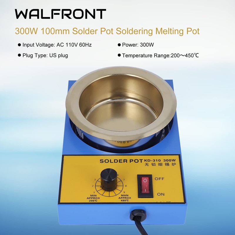 Solder Pot 300W 100mm Soldering Melting Pot Soldering Desoldering Bath