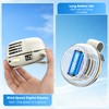 Portable Silent Mini Bladeless Fan Clip On, Mini USB Rechargeable