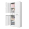 YEEZER Metal Storage cabinets, with 2 Adjustable Shelves, Lockable 71