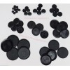 Online Auto Supply 90 Piece Flush Mount Black Hole Plug