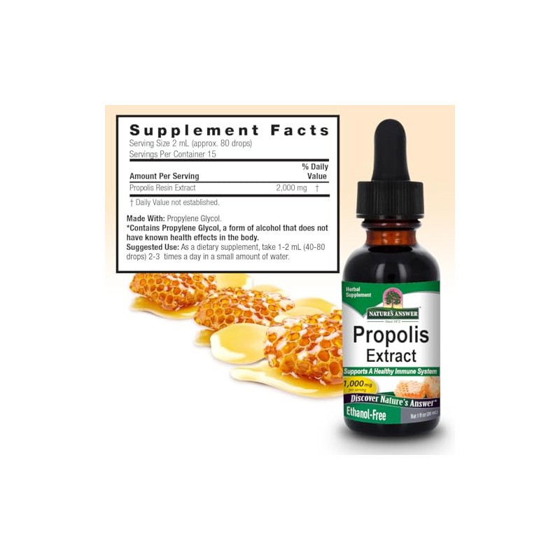 Nature's Answer | Propolis Extract, 2 000 Mg, 1 Oz