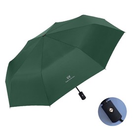 DALOMGZL Umbrella, Umbrella Windproof Strong Automatic Umbrella,Lightweight Portable Travel Folding Umbrella for Rain, 8 Ribs Compact Windproof Umbrellas,One Button Auto Open And Close,Anti-UV(Green)