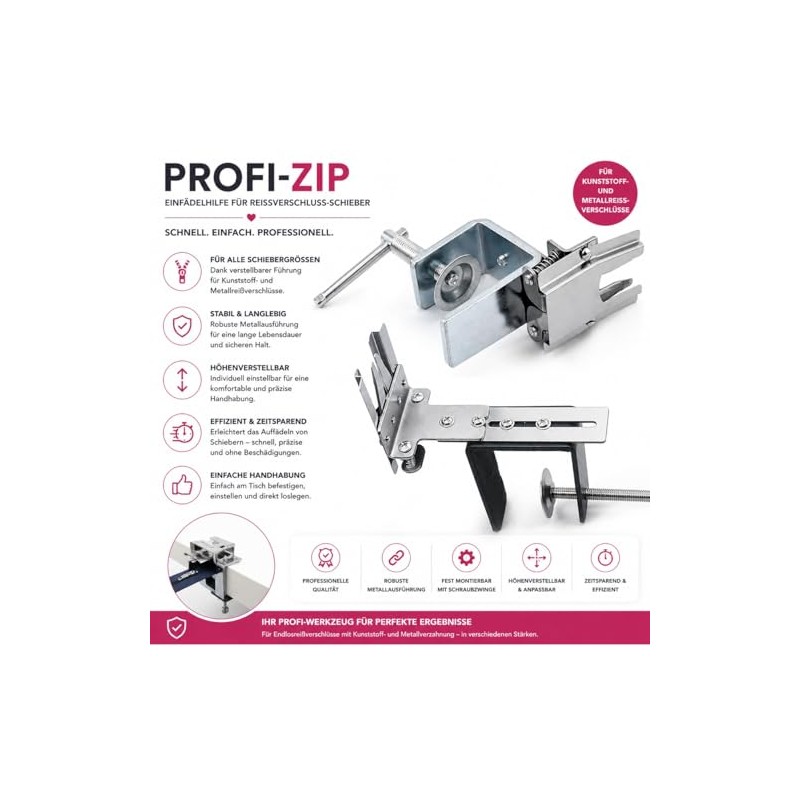 Professional Zip Slider Zip Threader, Zip Threader, Endless Zip Threading