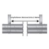MKK - 18481-013 Pipe Clamps with Rubber Seal M8/10 Thread