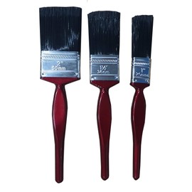 3 Pieces Paint Brush Set Quality Wooden Handles