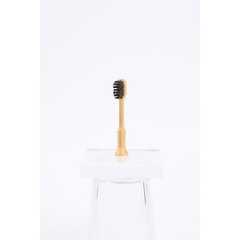 PONPACE Bamboo Electric Toothbrush Replacement Heads Compatible with Lumineux, with Extra Soft Plant-Based Bristle (Waved Extra Soft Bristle)