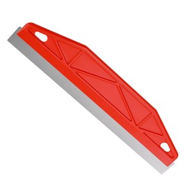 Paint Trim Guard 12 Inch Wallpaper Scraper Edge Painting Tool Paint Shield Painter Straight Skirting Board Multi-Purpose Stainless Steel Perfect for Cutting in Precision Smearing Repairing (Red)